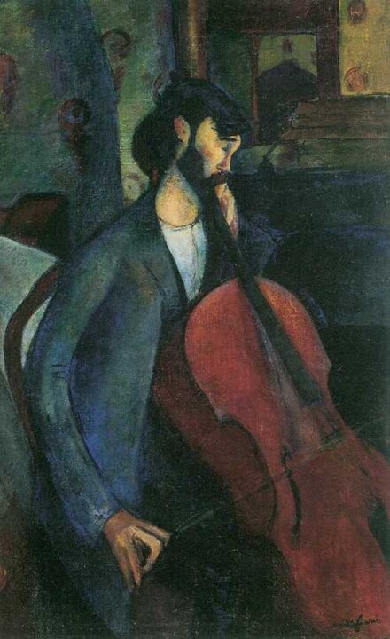 O Violoncelista (1909) –
Amedeo Modigliani